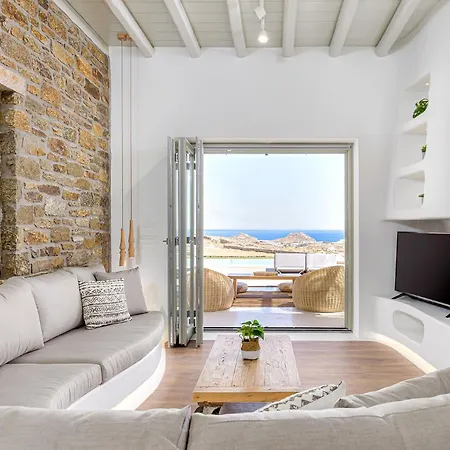 Vila Yasemin - Mykonos Paradise - Views - Pool - Large Garden Kalafatis