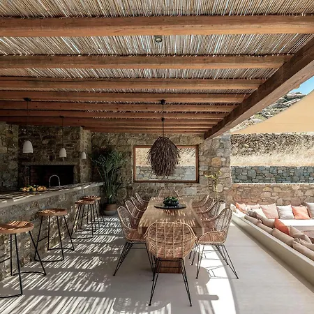 Villa Yasemin - Mykonos Paradise - Views - Pool - Large Garden Kalafatis