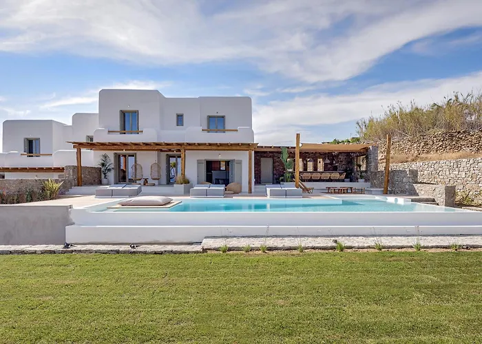 Yasemin - Mykonos Paradise - Views - Pool - Large Garden Villa Kalafáti