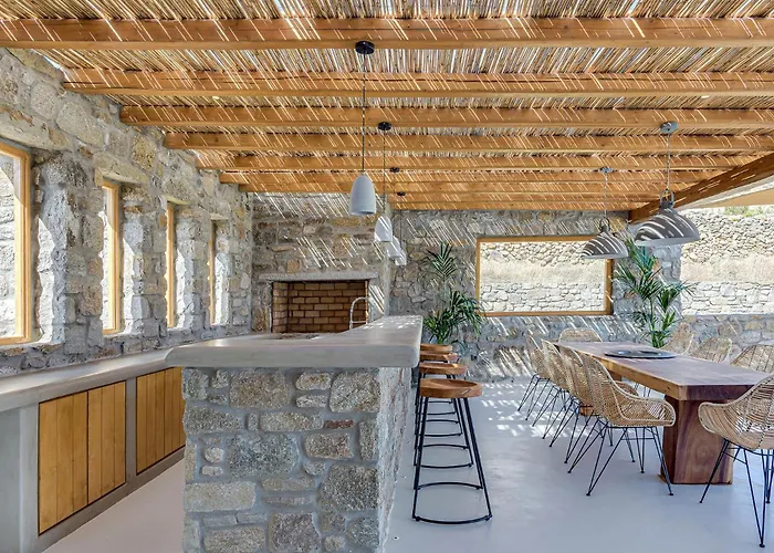 Yasemin - Mykonos Paradise - Views - Pool - Large Garden 别墅 卡拉法蒂斯