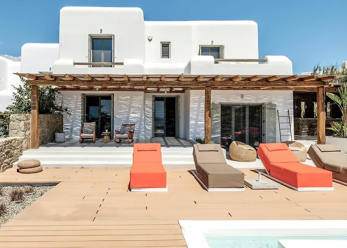 Yasemin - Mykonos Paradise - Views - Pool - Large Garden 别墅 卡拉法蒂斯